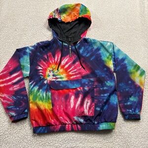 Tie-dye windbreaker